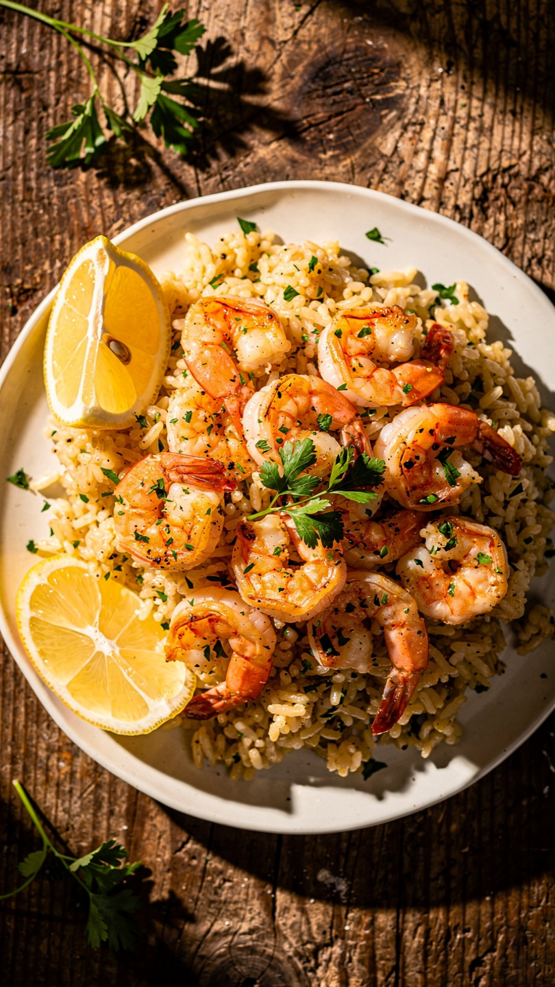 Honey Garlic Shrimp and Rice