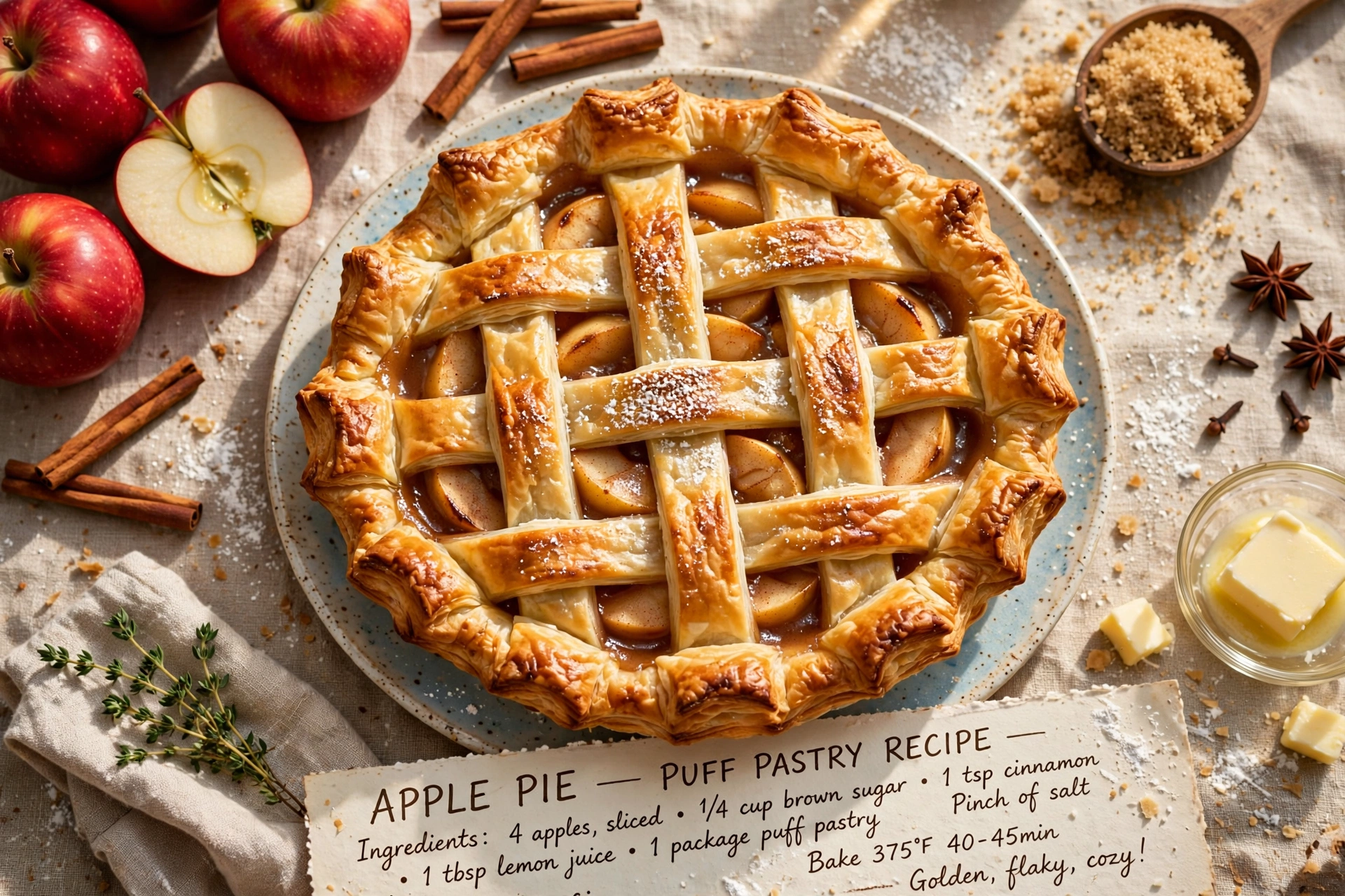 Apple Pie with Puff Pastry