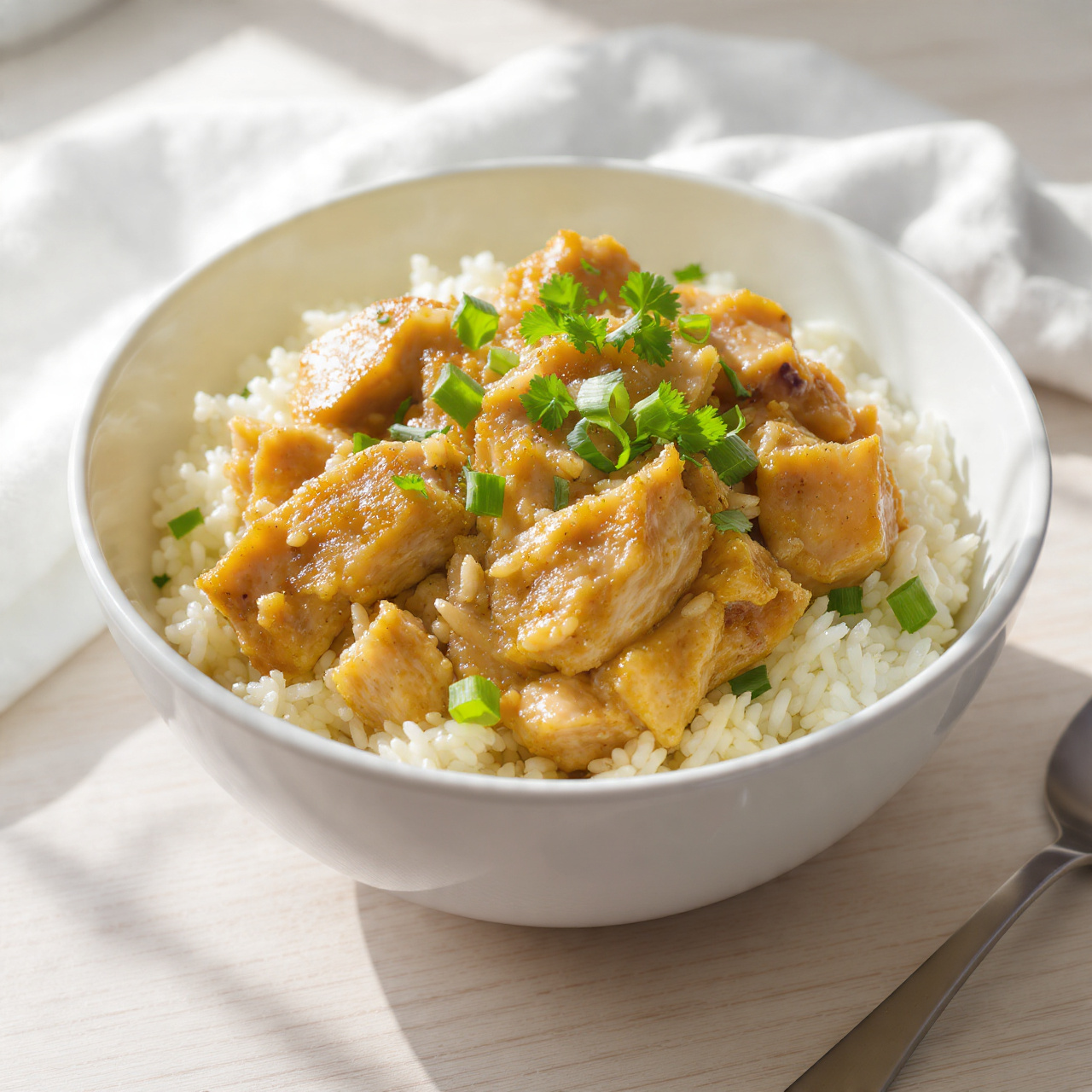 Creamy Crockpot Chicken and Rice
