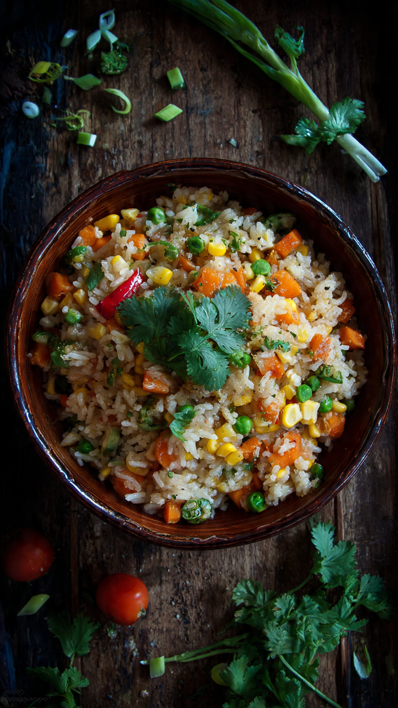 Easy Vegetable Rice with Beans (One-Pot Plant-Based Dinner)